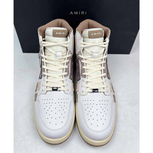 Size 47EU/14US - Amiri Skel Top Hi Bandana Brown Sneakers? NEW/RETAIL $650! main image 5